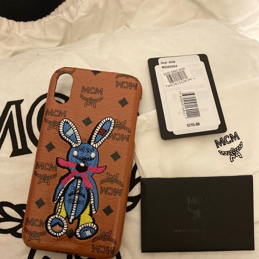 MCM Rabbit iPhone XR Case Authentic Cognac Color